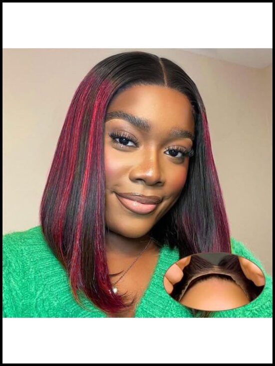 Human Hair Bob Wig Lace Front 5x5 Straight Brazilian Virgin Hair Glueless main image 4